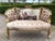 1970s French Louis XVI Tan Velvet Gilt Beech Settee For Sale - Image 12 of 17