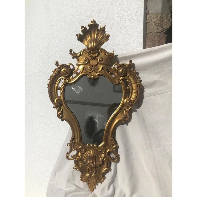Wood Antique D. João V Chestnut-Framed Mirror For Sale - Image 7 of 7