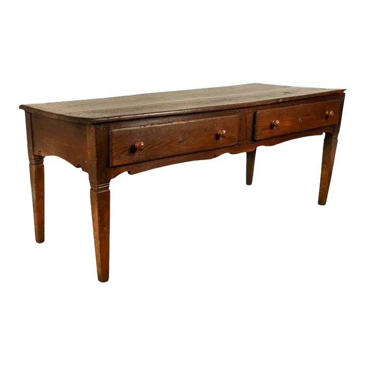 Large Antique Georgian Elm Serving Scullery Kitchen Preparation Table ...