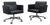 Leather Swivel Armchairs by Poltrona Frau, Italy, 1990s, Set of 2 For Sale