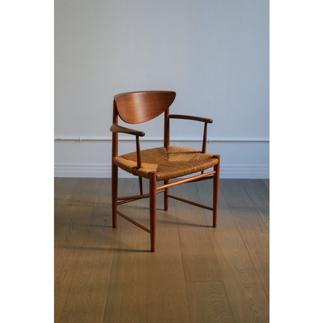 Peter Hvidt and Orla Mølgaard-Nielsen Danish Mid-Century Modern Chair Attributed to Hvidt & Mølgaard-Nielsen, 1960s For Sale - Image 4 of 4