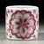 Red Underglaze Red Porcelain Thumb Ring With Floral Motif For Sale - Image 8 of 9