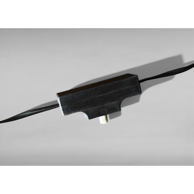 Mid 20th Century Italian Art Deco Table Lamp in Metal and Frosted Glass For Sale - Image 16 of 18