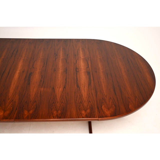 Brown Vintage Danish Extending Dining Table, 1960s For Sale - Image 8 of 10