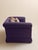 Erwin-Lambeth The Vintage Deep Plum Linen Down-Filled Loveseat For Sale - Image 4 of 10