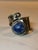 Vintage Sodalite and Silver Bypass Ring (Size 8) For Sale - Image 4 of 6