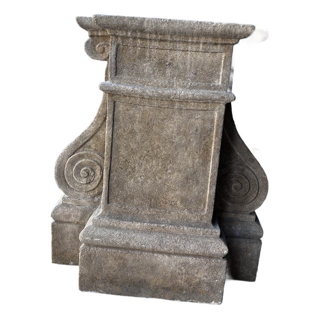 Cambridge Limestone Table Base by Dennis and Leen For Sale