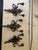 Black 1990s 2 Light Iron Leaf Motif Sconce For Sale - Image 8 of 8
