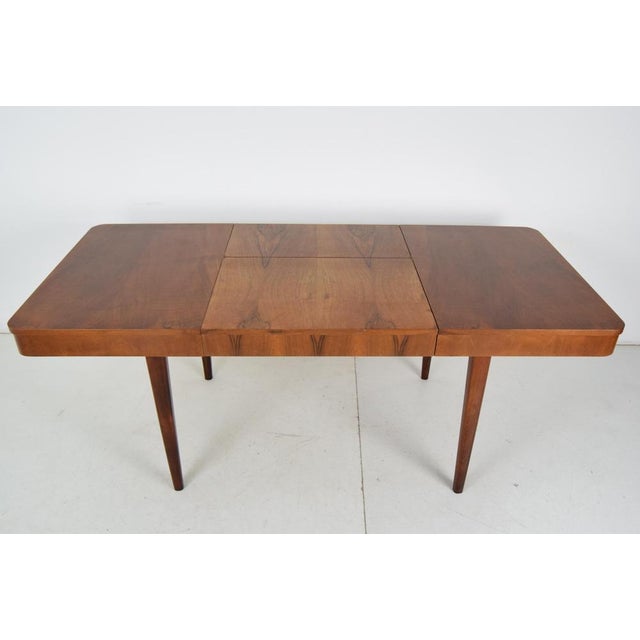 Art Deco Extendable Dining Table attributed to Jindrich Halabala, 1940s For Sale - Image 12 of 18