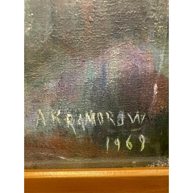 Vintage Painting of Child on Canvas For Sale - Image 11 of 12