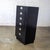 Campaign Mid to Late 20th Century Modern Campaign Henredon Black Narrow Chest of Drawers or Lingerie Cabinet For Sale - Image 3 of 18