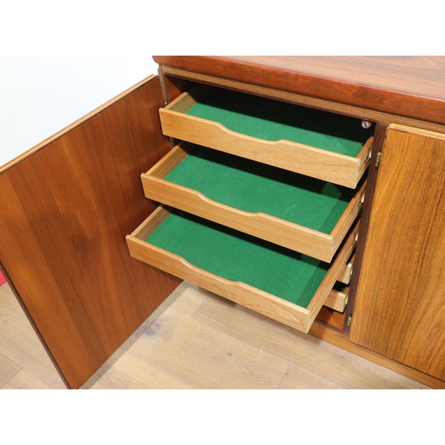 Wood Mid Century Modern Vintage Rosewood Danish Credenza Sideboard by Skovby Danish Style For Sale - Image 7 of 14