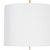 Clove Pendant Large, Natural Linen Shade For Sale - Image 4 of 5