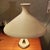 Beige Mid-Century Table or Desk Lamp with Shrink Varnish Diabolo Design, 1950s For Sale - Image 8 of 9