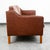 1960s Mid Century Danish Modern Sofa Couch Brown Leather 2 Seat Settee Vintage Denmark For Sale - Image 5 of 11