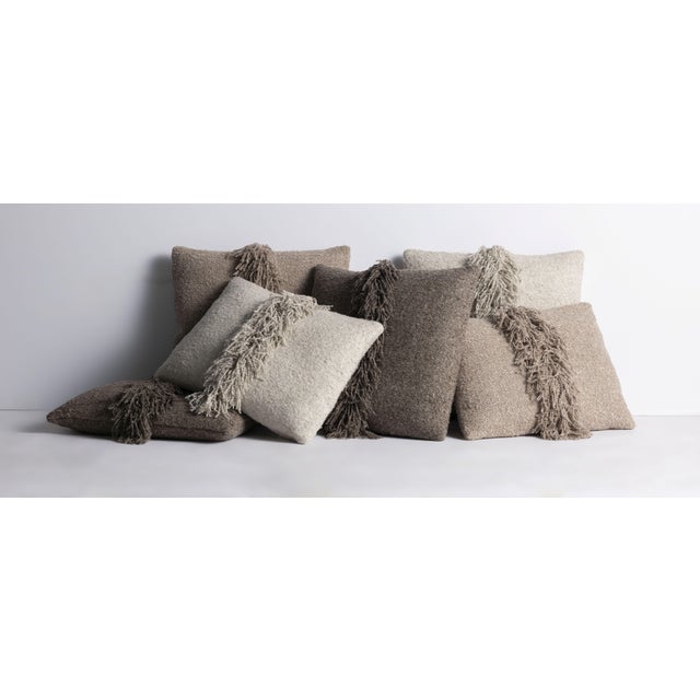 Contemporary Lancaster Signature Fringe Pillow in Berber Luna For Sale - Image 3 of 3