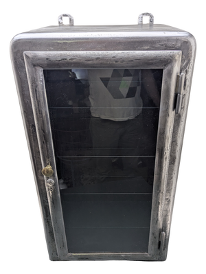 Vintage Steel Medicine Wall Cabinet, 1920s