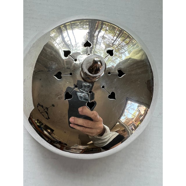 Silver Vintage Hotel Silver Food Dome For Sale - Image 8 of 10