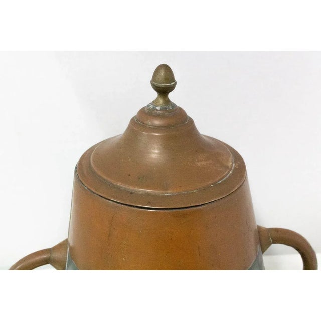 French Basque Decorative Zinc & Copper Water Holder / Herrade, 19th Century For Sale - Image 9 of 10