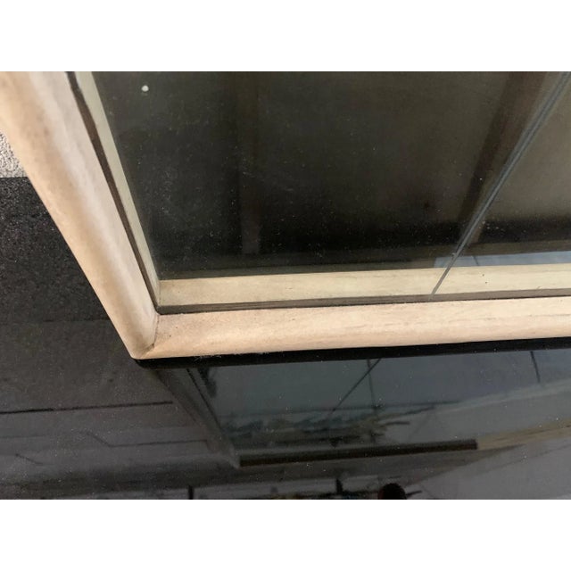 Black Rosewood and Parchment Bar Set with Parchment Mirror, Set of 2 For Sale - Image 8 of 12