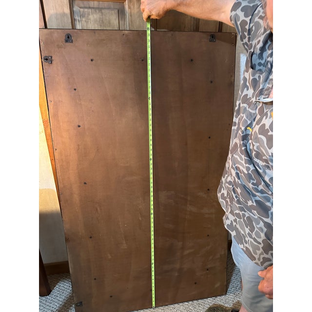 Wood Antique Mirror For Sale - Image 7 of 8