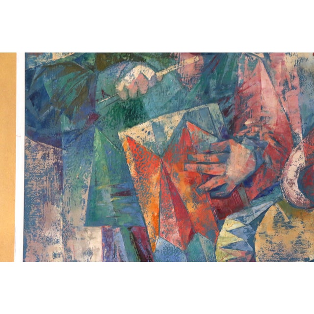 1950s Gerda B. With (Germany, 1910–2002) “Little Drummers” Painting, 1957 For Sale - Image 5 of 18