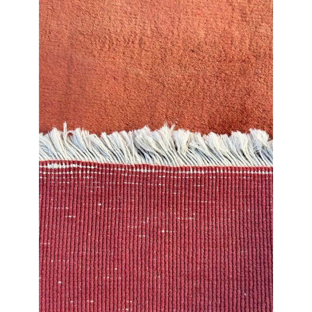 1920s 1920s Salmon Pink Vintage Chinese Art Deco Rug 9' X 11'04" For Sale - Image 5 of 5