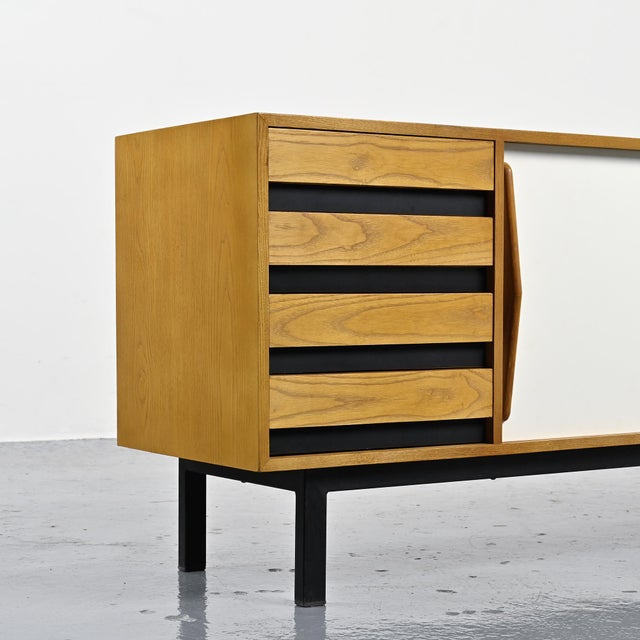 Ash Cansado Sideboard attributed to Charlotte Perriand for Steph Simon, 1960 For Sale - Image 15 of 18