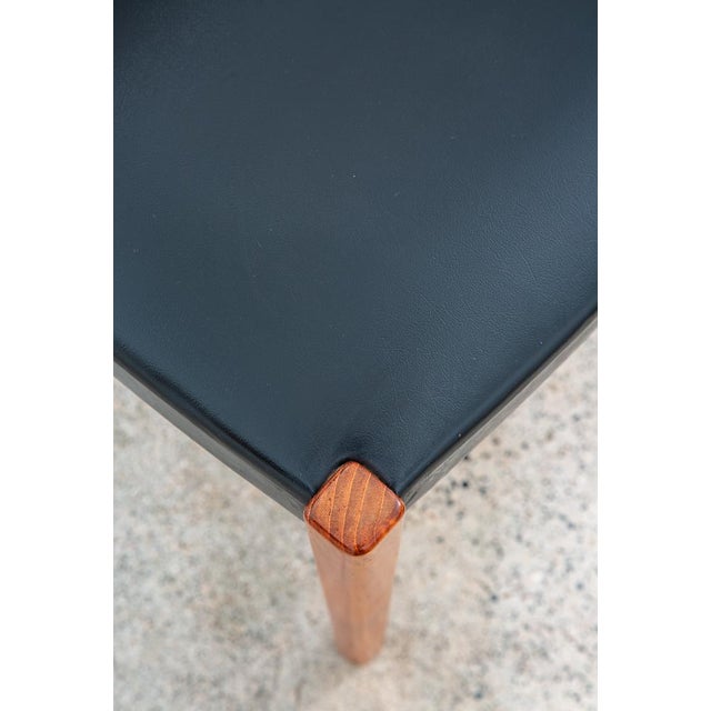 1960s Mid Century Danish Modern Dining Chair Solid Teak Wood Svegards Black Denmark Vg For Sale In Sacramento - Image 6 of 10