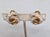 Mid-Century Modern Vintage 1962 Signed Napier Goldtone Clear Beaded Figure-8 Clip Earrings- 2 Pieces For Sale - Image 3 of 8