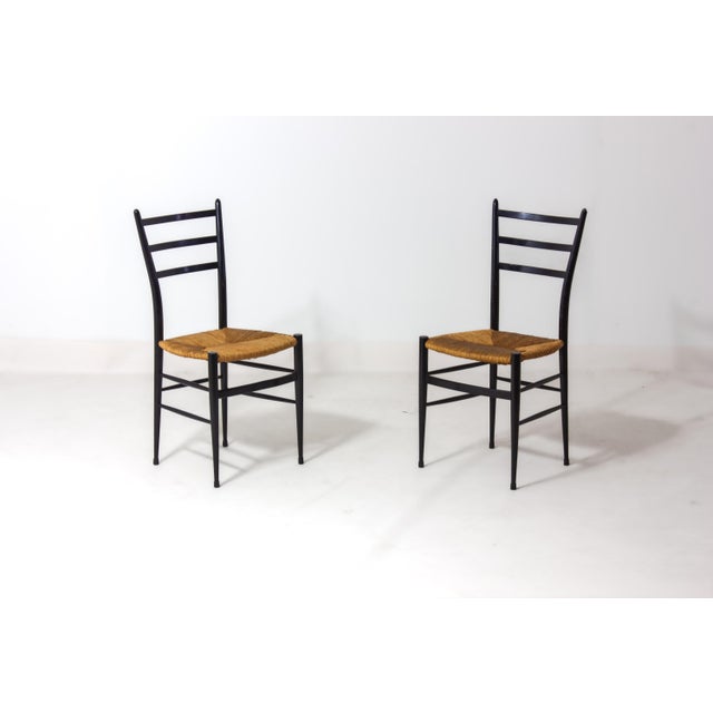 Wood Spinetto Chairs from Chiavari, 1960s, Set of 8 For Sale - Image 7 of 12