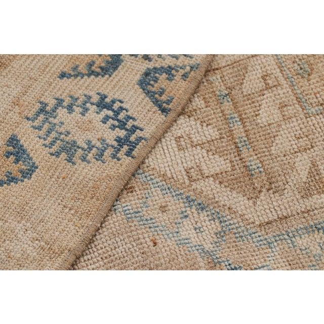 Beige Vintage Ersari Rug With Beige-Brown Geometric Medallions, From Rug & Kilim For Sale - Image 8 of 8