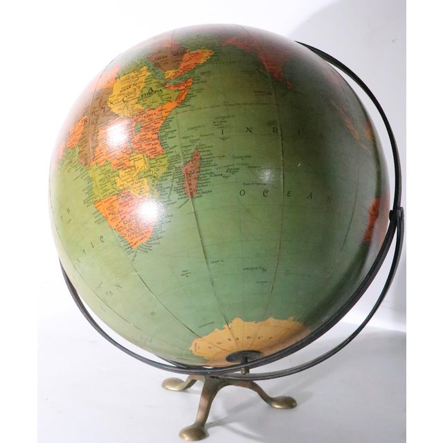 Vintage Replogle Globe on Stand For Sale - Image 11 of 18