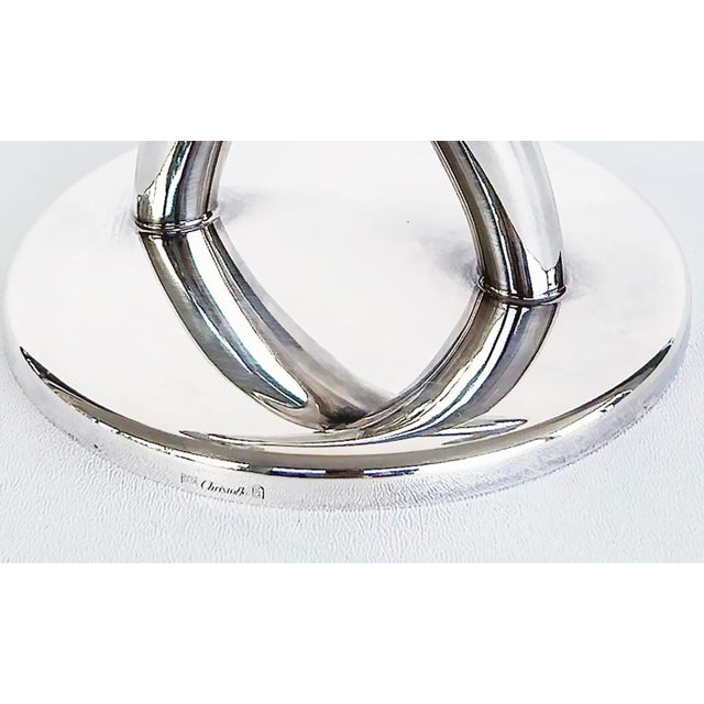 Silver 1950s Gio Ponti "Cornucopia" Candelabra for Christophle France, Signed For Sale - Image 8 of 9