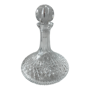 Vintage Lismore Ships Waterford Crystal Decanter
