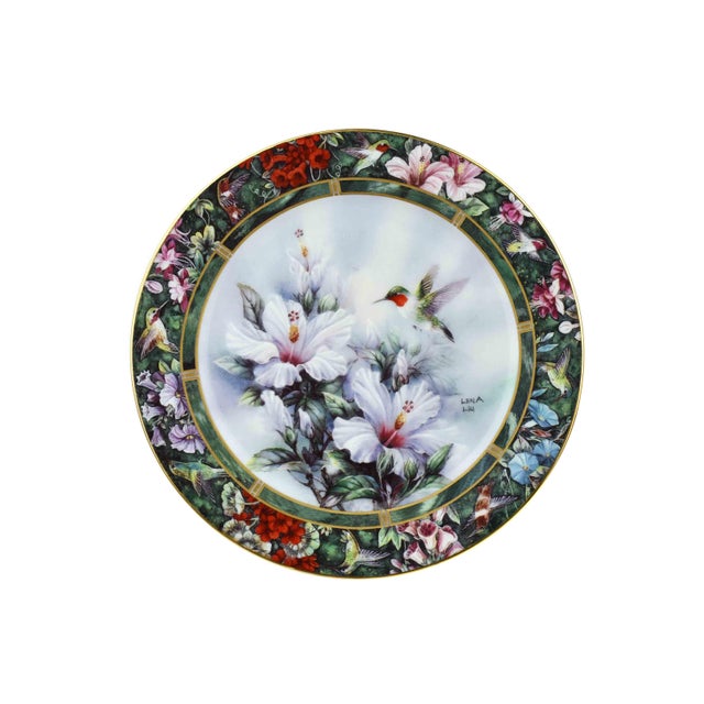 Introducing Lena Liu's Hummingbird Treasury Collection, a stunning set of 7 decorative plates that capture the enchanting...