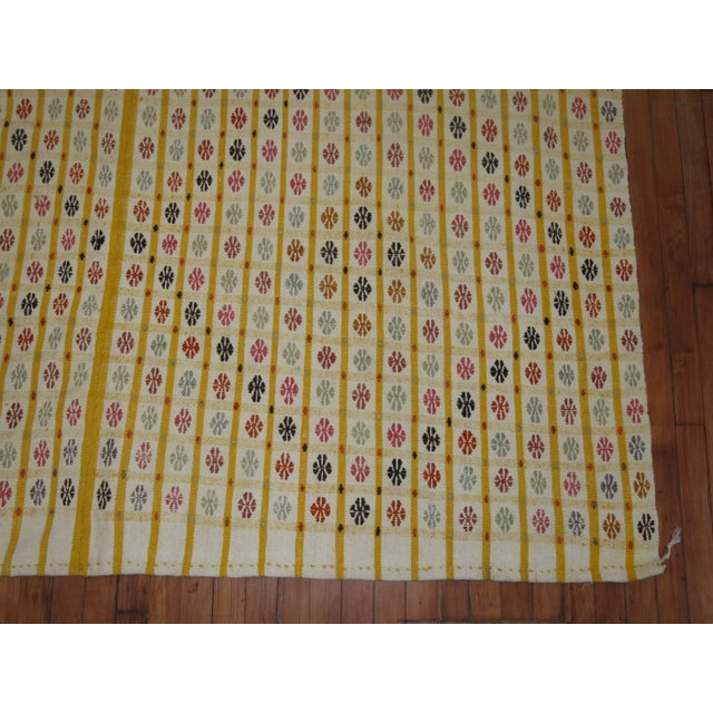 Turkish Cicim Flat-Weave or Blanket, 20th Century - 6'10" x 9'10" For Sale In New York - Image 6 of 6