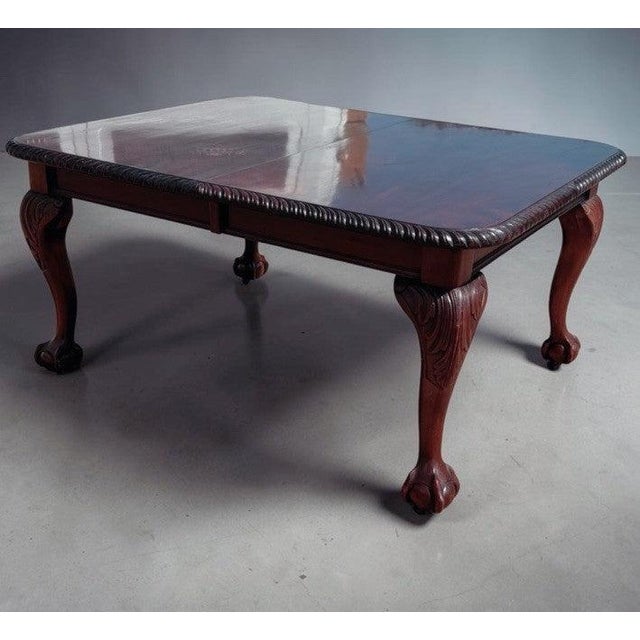 Chippendale Style Edwardian Extendable Dining Table For Sale - Image 3 of 18