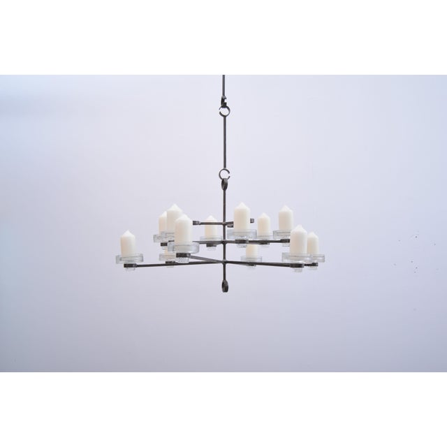 Wrought Iron Candlestick by Erik Höglund for Kosta Boda, 1960s For Sale - Image 11 of 11