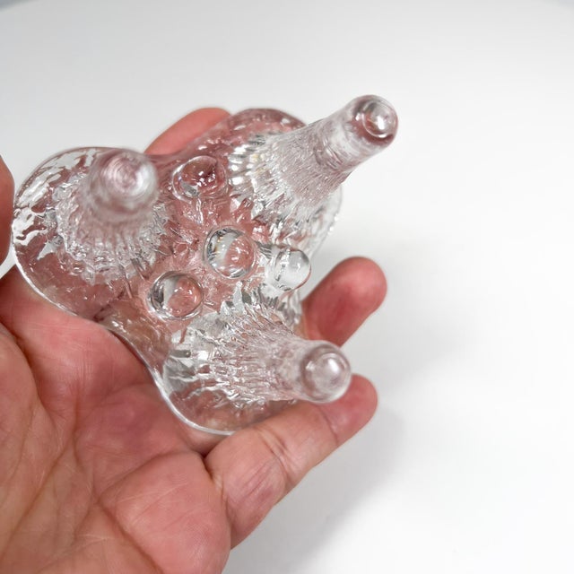 Late 20th Century 1970s Istapo Candle Holder Art Glass Göran Wärff Kosta Boda Sweden For Sale - Image 5 of 8
