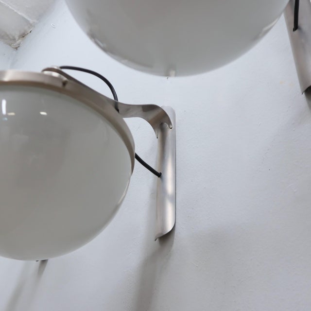 Brown Mid-Century Italian Pi Wall Sconces by Sergio Mazza for Artemide, 1960s, Set of 3 For Sale - Image 8 of 13