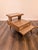 Great little pair of mid century modern step tables. They feature a three tiered design with laminate tops, a single...