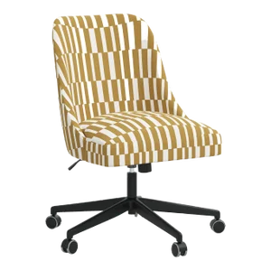 Selby Office Chair in Jump Stripe Mustard
