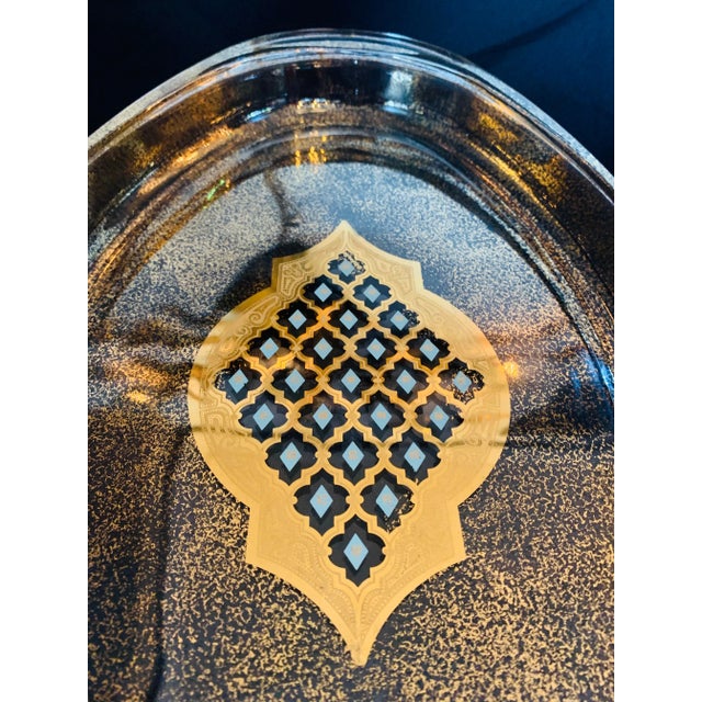 Mid-Century Modern Vintage Culver Ltd. "Valenica" Pattern Pyrex Server/Platter For Sale - Image 3 of 13