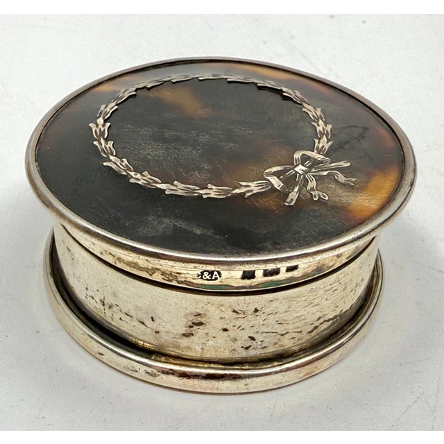 1910s Lovely Silver and Horn Snuff or Trinket Boxes For Sale - Image 11 of 18