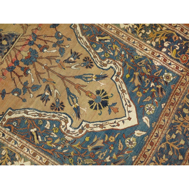 Traditional 19th Century Hadji Jali Li Prayer Niche Rug - 4'2" x 6'2" For Sale - Image 3 of 10