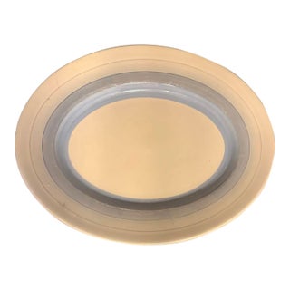 Susie Cooper Art Deco Wedding Band Blue Striped Oval Platter For Sale