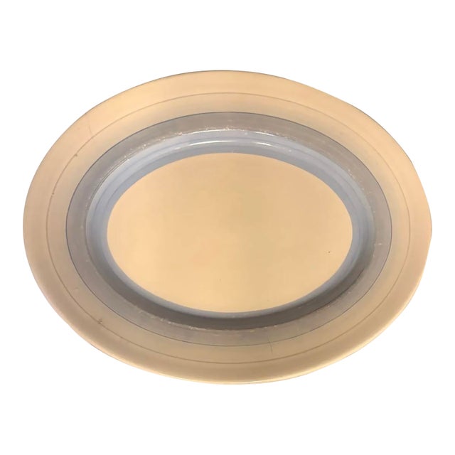 Susie Cooper Art Deco Wedding Band Blue Striped Oval Platter For Sale