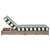 Callan Chaise Lounge, Heather Tan/Green Stripe For Sale - Image 11 of 12
