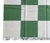 Handmade Woolen Flat Weave Rug, Moss Green and White Checker Board Dhurrie - 5'x8' For Sale - Image 11 of 12
